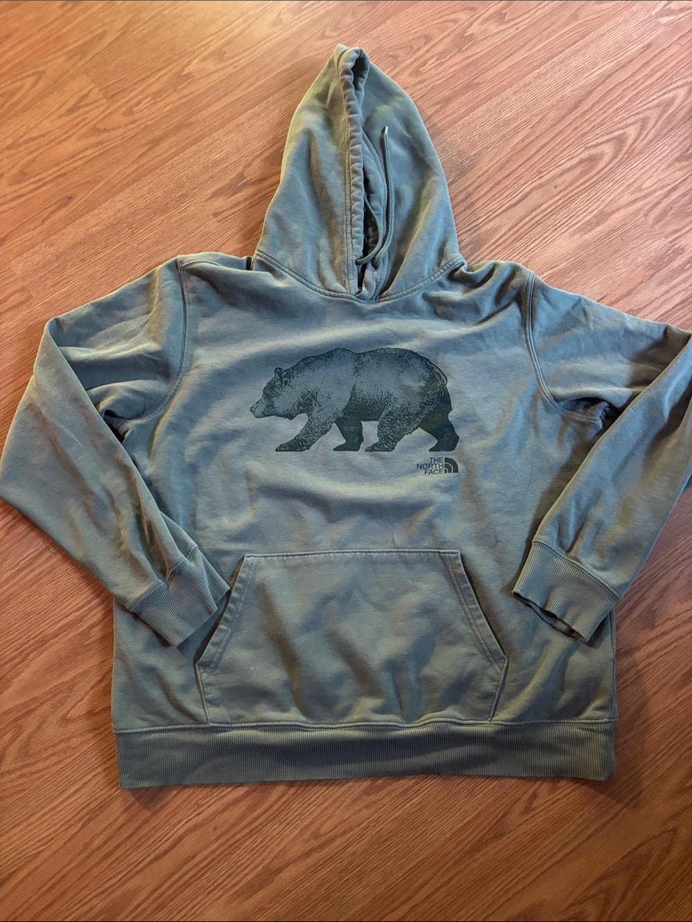 The North Face Olive Green Bear Hoodie